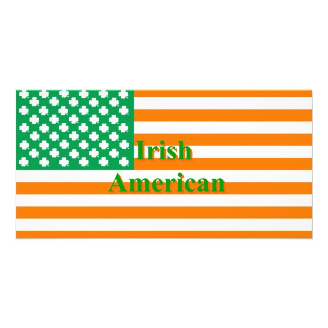 Irish american flag card (Front)