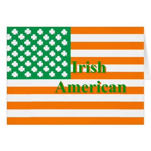 Irish american flag cards (Front Horizontal)