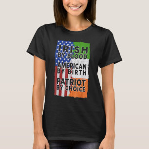 Irish American Flag Celtic Cross Funny St Patrick' T-Shirt