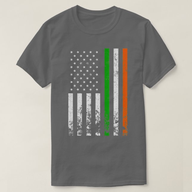 Irish American Flag Ireland Flag ST PATRICKS DAY G T-Shirt (Design Front)