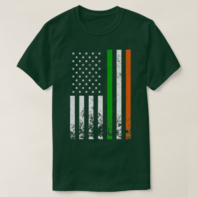 Irish American Flag Ireland Flag ST PATRICKS DAY G T-Shirt (Design Front)