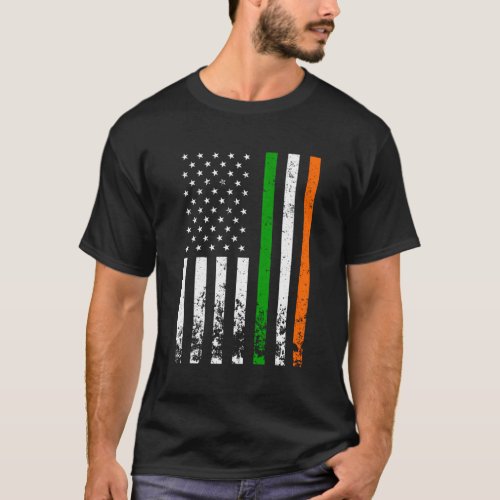 Irish American Flag Ireland Flag St Patricks Day L T_Shirt