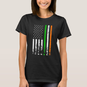 Irish American Flag Ireland Flag St Patricks Day T-Shirt