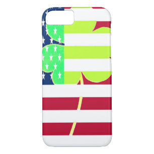 Irish American Flag Shamrock Clover St. Patrick iPhone 8/7 Case