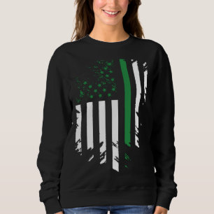 Irish American Flag St Patrick s Day Sweatshirt