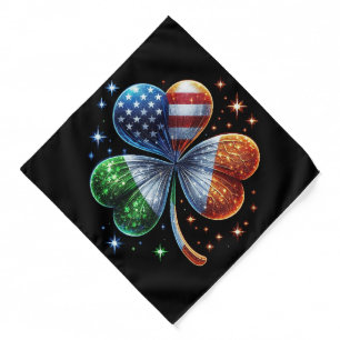 Irish American Flag ST PATRICKS DAY Bandana