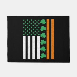 Irish American Flag St Pattys St Patricks Paddys Doormat