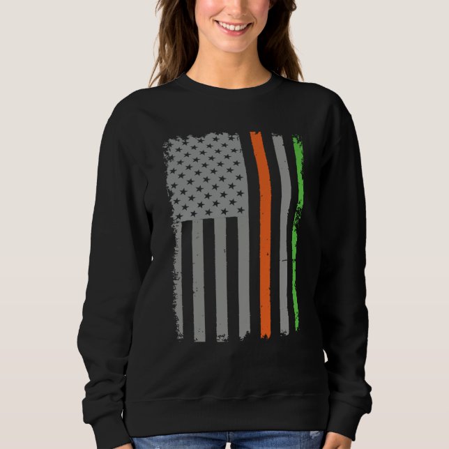 Irish American Flag Sweatshirt (Front)