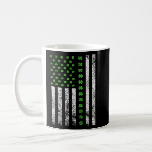 Irish American Flag Vintage Shamrock St Patricks   Coffee Mug