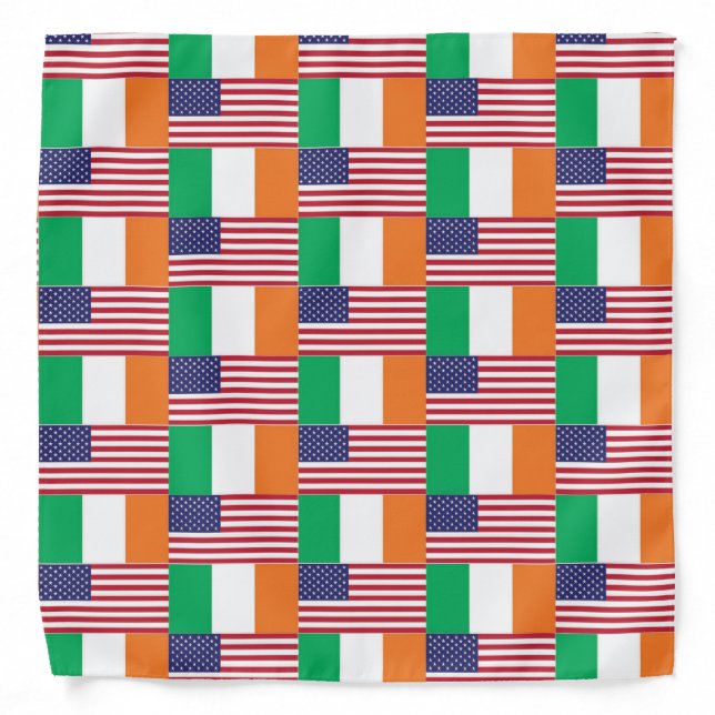 IRISH AMERICAN Flags Bandana (Front)