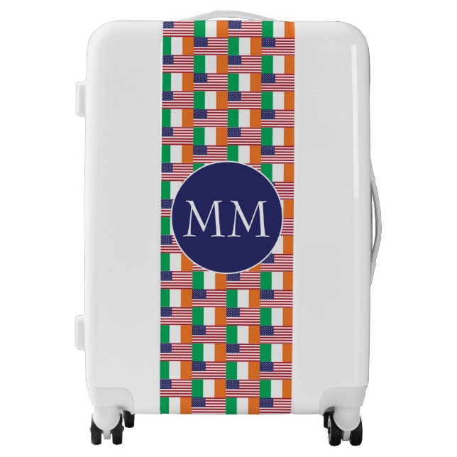 IRISH AMERICAN FLAGS | Monogram Luggage (Front)