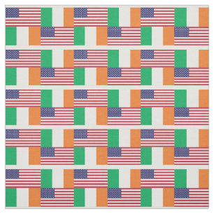 IRISH AMERICAN FLAGS Proud Heritage Fabric