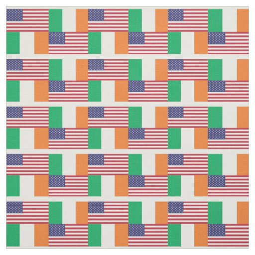 IRISH AMERICAN FLAGS Proud Heritage Fabric