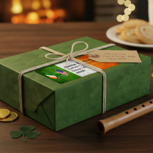 Irish American Flags Return Address Label
