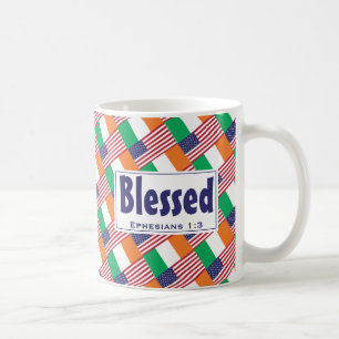 Irish-American Heritage Customized BLESSED Coffee Mug