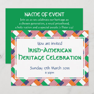 IRISH-AMERICAN HERITAGE MONTH Event Celebration Invitation