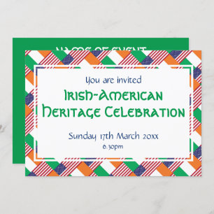 IRISH-AMERICAN HERITAGE MONTH Event Celebration Invitation