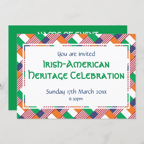 IRISH_AMERICAN HERITAGE MONTH Event Celebration Invitation