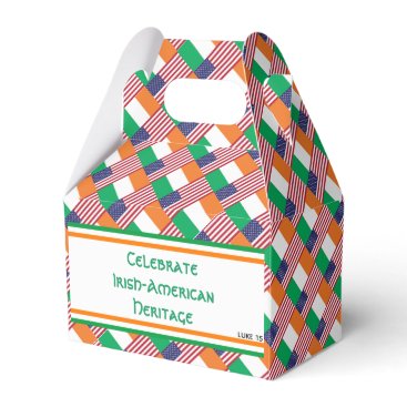 IRISH-AMERICAN HERITAGE MONTH Irish USA Flag Favor Box IRISH-AMERICAN HERITAGE MONTH Irish USA Flag Favor Box
