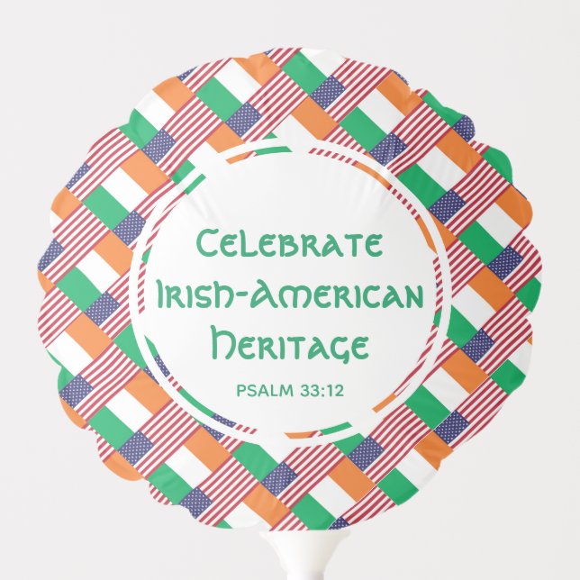 IRISH-AMERICAN HERITAGE MONTH St Patrick's Day Balloon (Front)