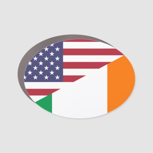 Irish American Pride US Ireland Flag  Car Magnet