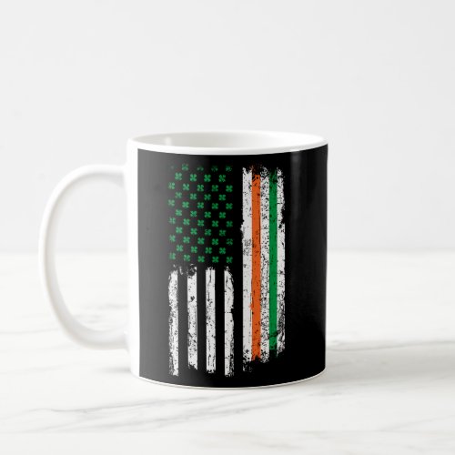 Irish American Shamrock Flag _Us Paddy St Patricks Coffee Mug
