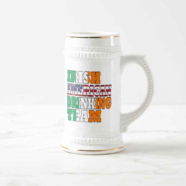 Irish American St Patricks day Beer Stein (Right)