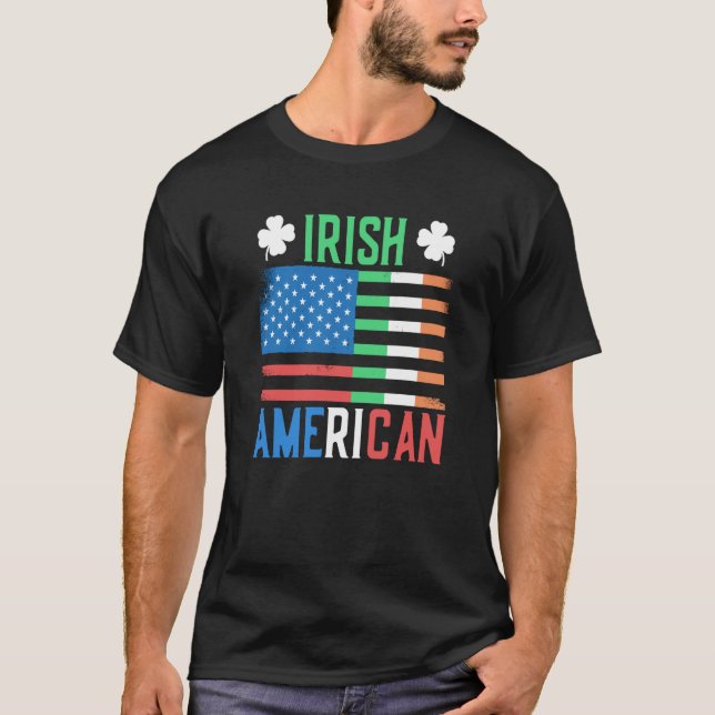 Irish American St Patricks Day Ireland Green Team  T-Shirt (Front)