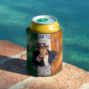 Irish American Uncle Sam Celebration Shindig Can Cooler