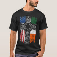 Irish American USA Flag Celtic Cross St Patrick's 