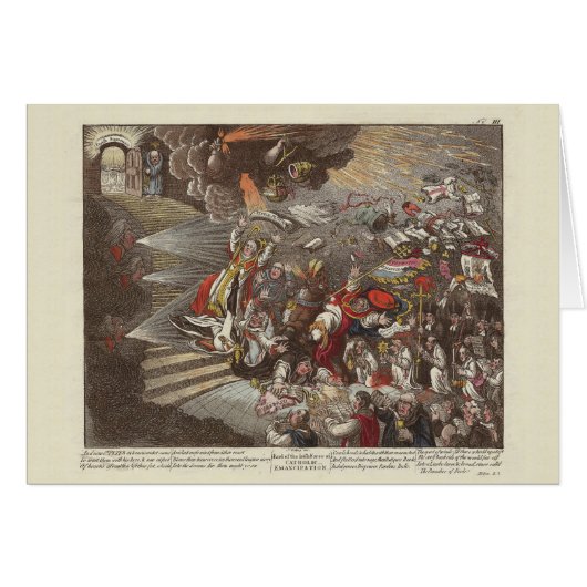 Irish and British History James Gillray Caricature (Front Horizontal)