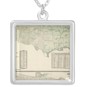 Irish and sweet potatoes and hay silver plated necklace