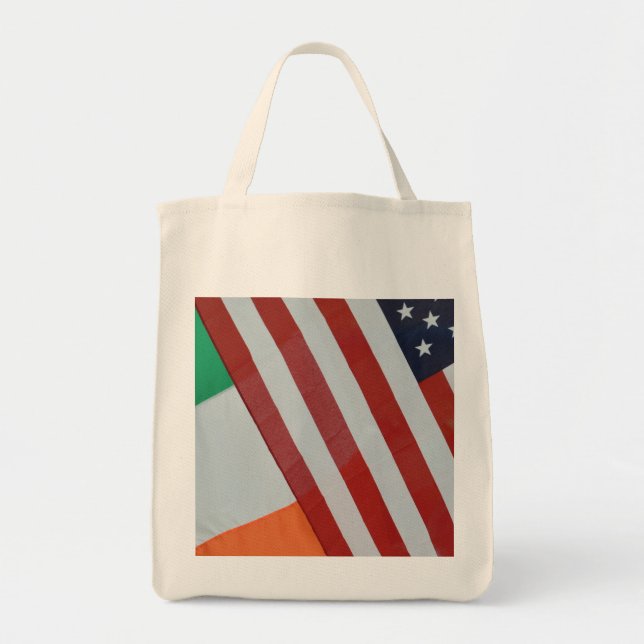 Irish and US flags Tote Bag (Front)