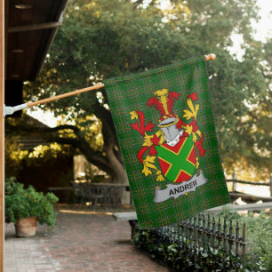  Irish Andrew Coat of Arms Family Crest Ireland House Flag