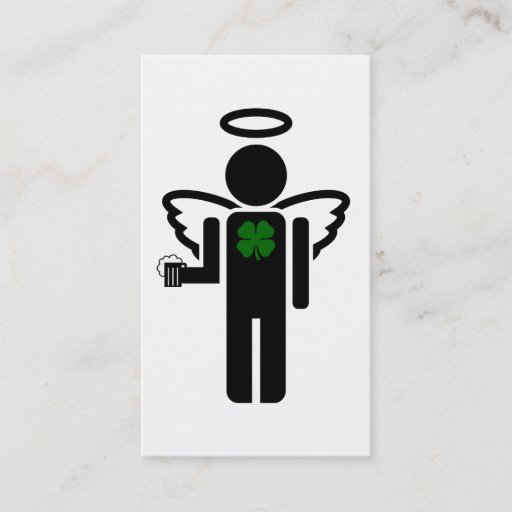 Customizable irish angel business card