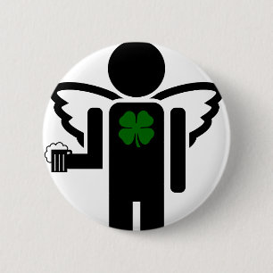 irish angel. button