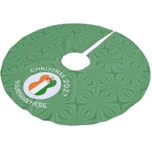 Irish Angel Christmas Flag Personalized Brushed Polyester Tree Skirt