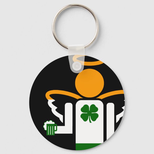 irish angel. keychain (Front)