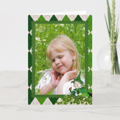 Irish Argyle Photo Card