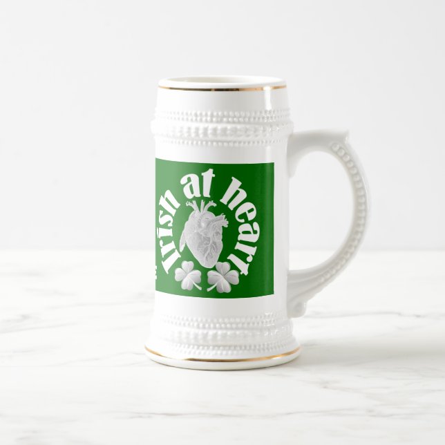 Irish at heart beer stein (Right)