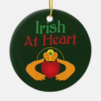 Irish At Heart Ceramic Ornament