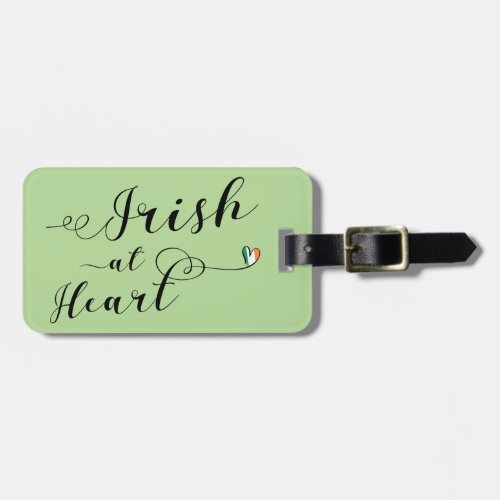 Irish At Heart Luggage Tag Template Ireland