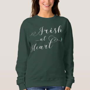 Irish At Heart Sweatshirt, Ireland Sweatshirt