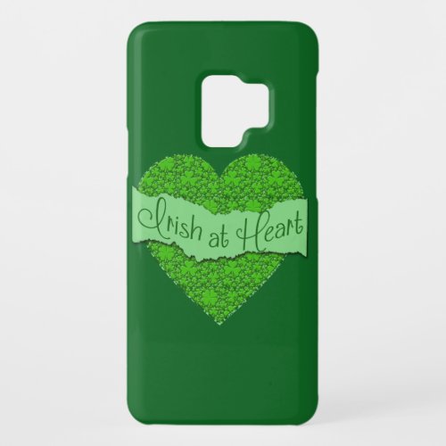 Irish at Heart  with Shamrocks Case_Mate Samsung Galaxy S9 Case