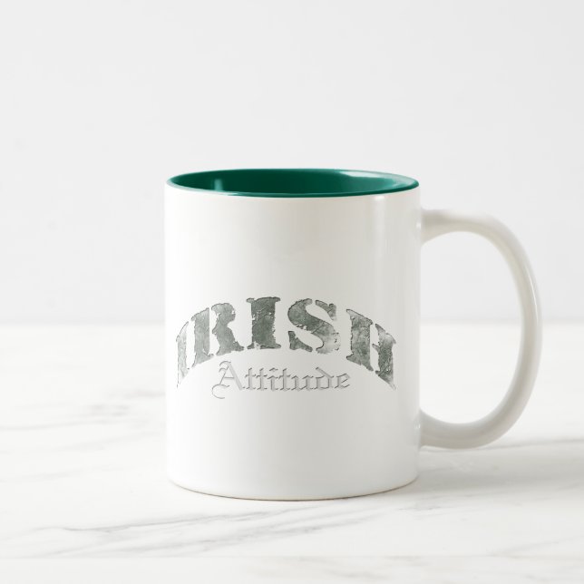 Irish Attitude Distress Two-Tone Coffee Mug (Right)