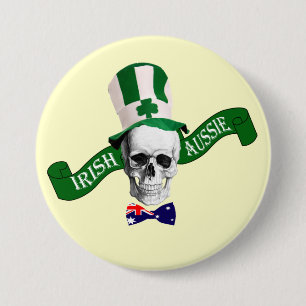 Irish Aussie St Patrick's day Pinback Button