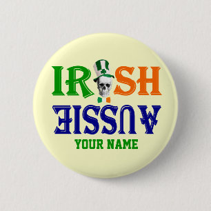 Irish Australian St Patrick's Button