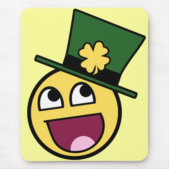 Irish Awesome Smiley Mouse Pad