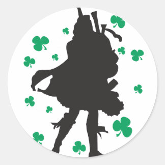 Irish Bagpiper Stickers