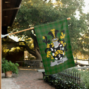 Irish Ball Coat of Arms Family Crest Ireland House Flag